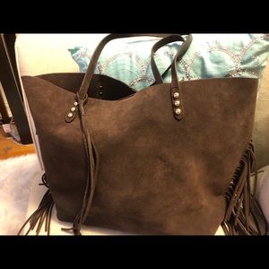 Rebecca Minkoff Suede Fringe Tote